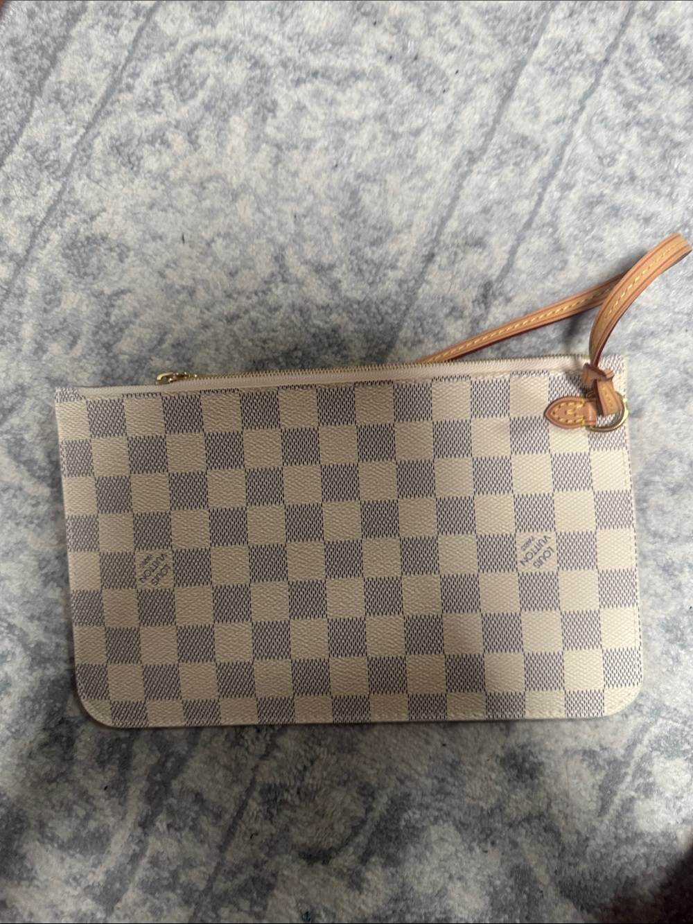 Authentic Louis Vuitton Damier Azur Pochette